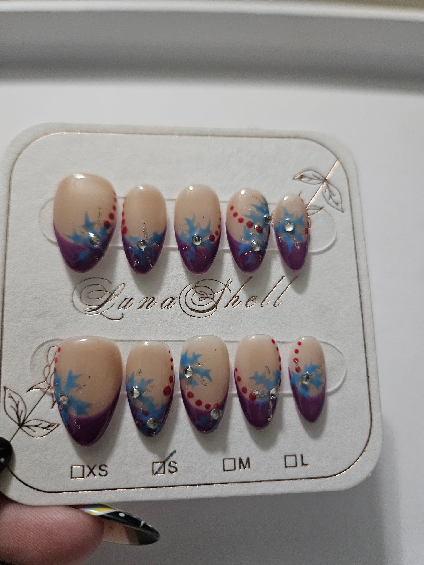 Purple French Tip