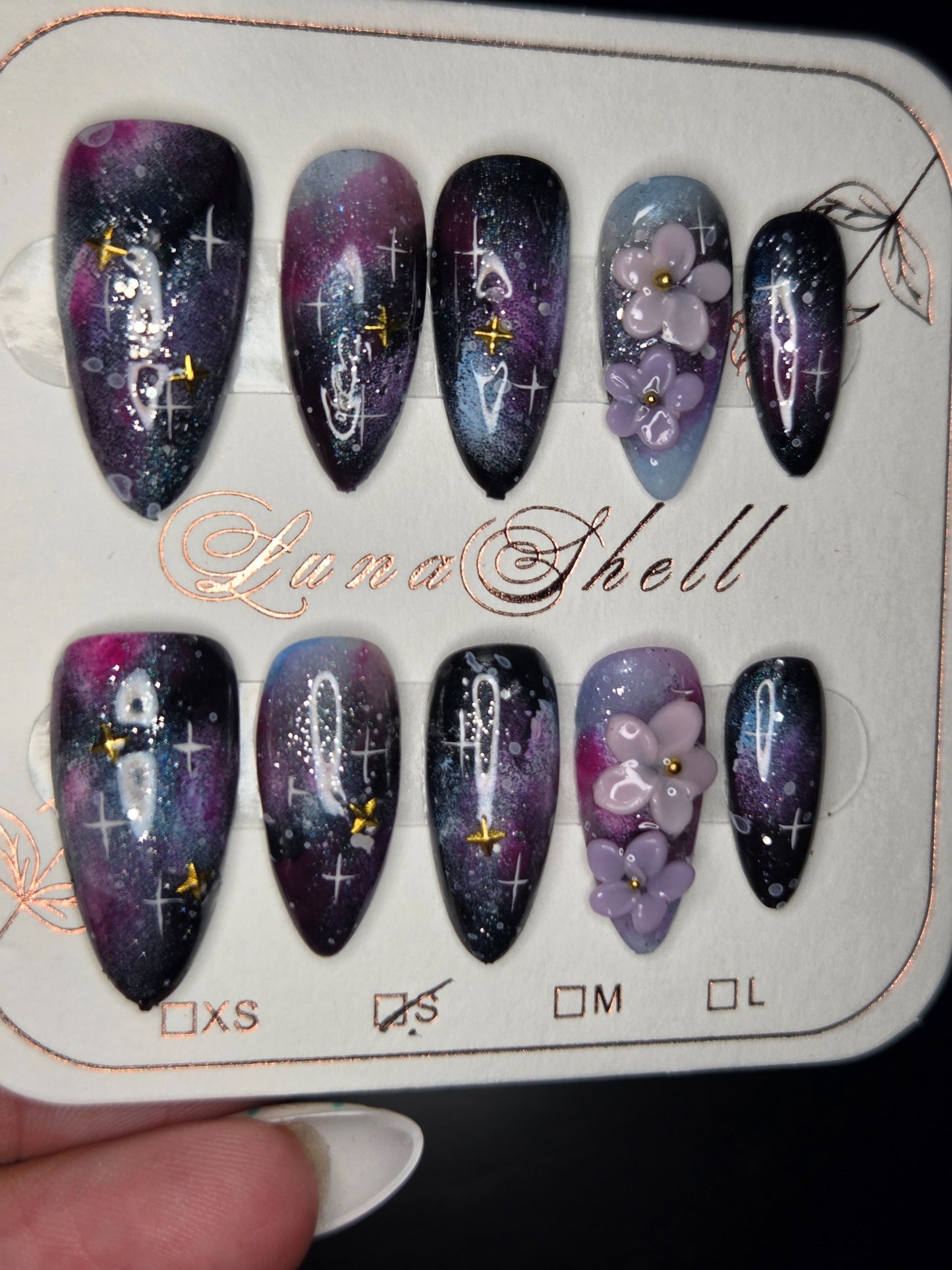 Celestial Bloom Press-On Nails
