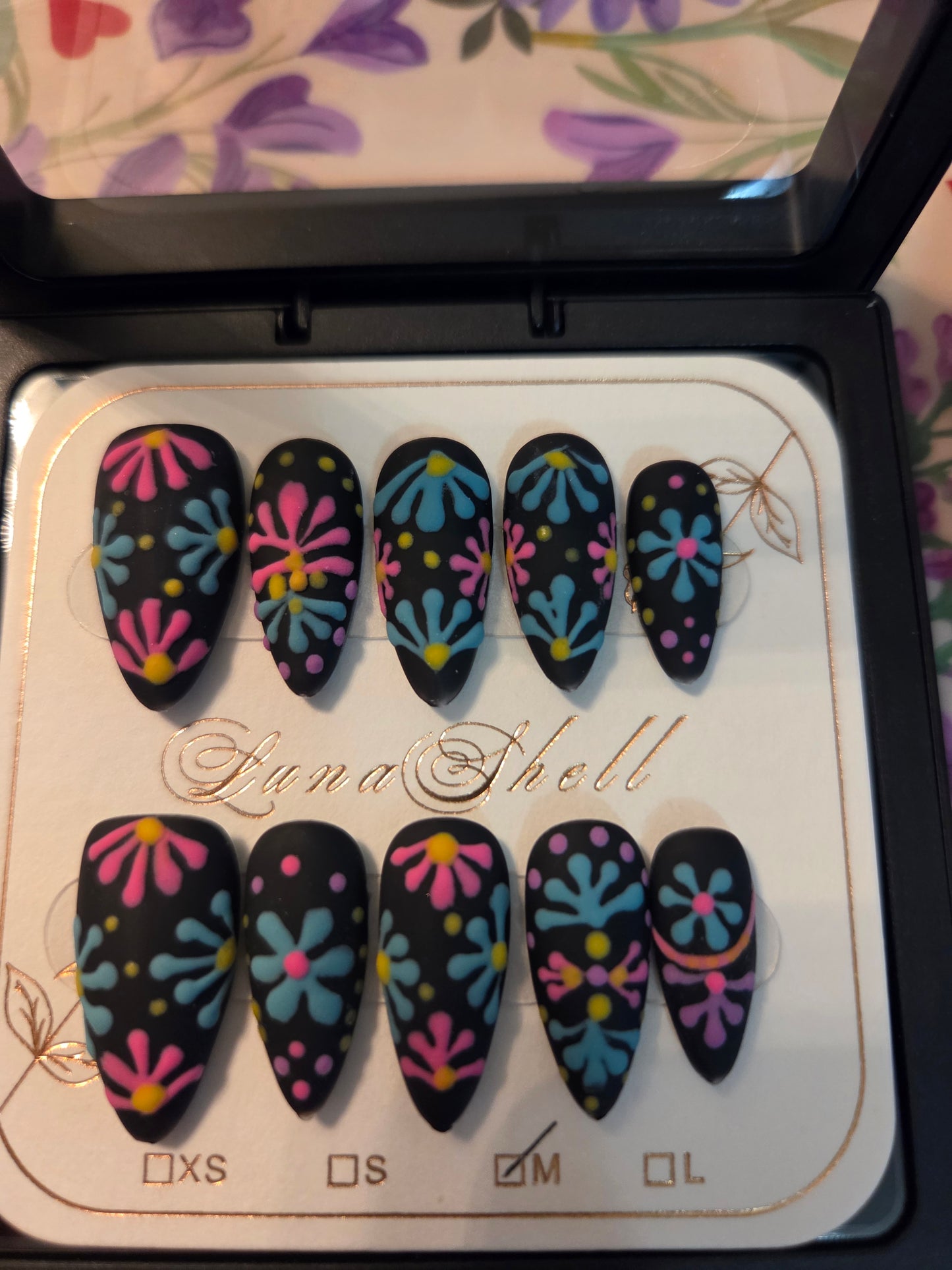 Black Flower Mosaic