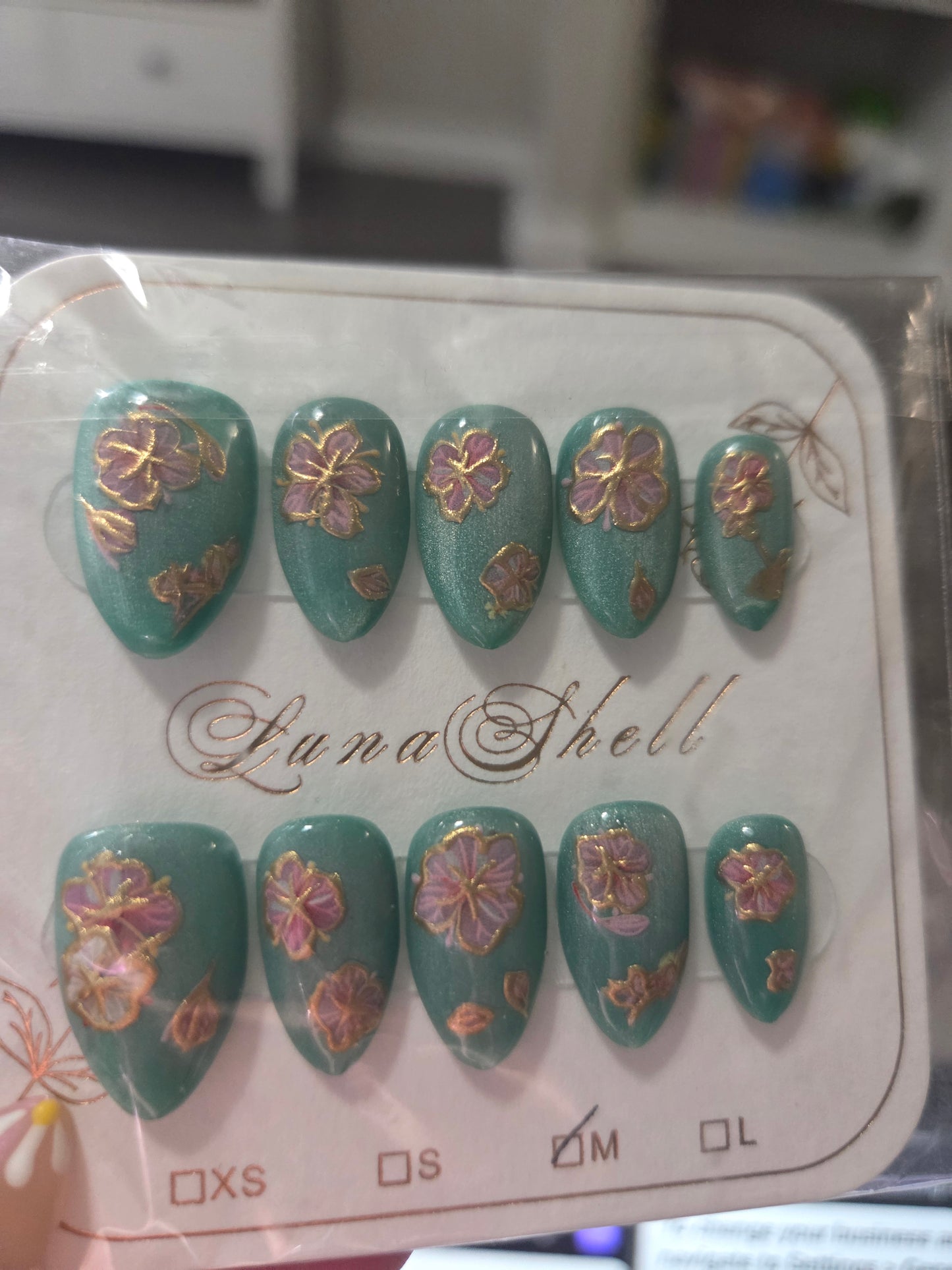 Sage Bloom Press-On Nails