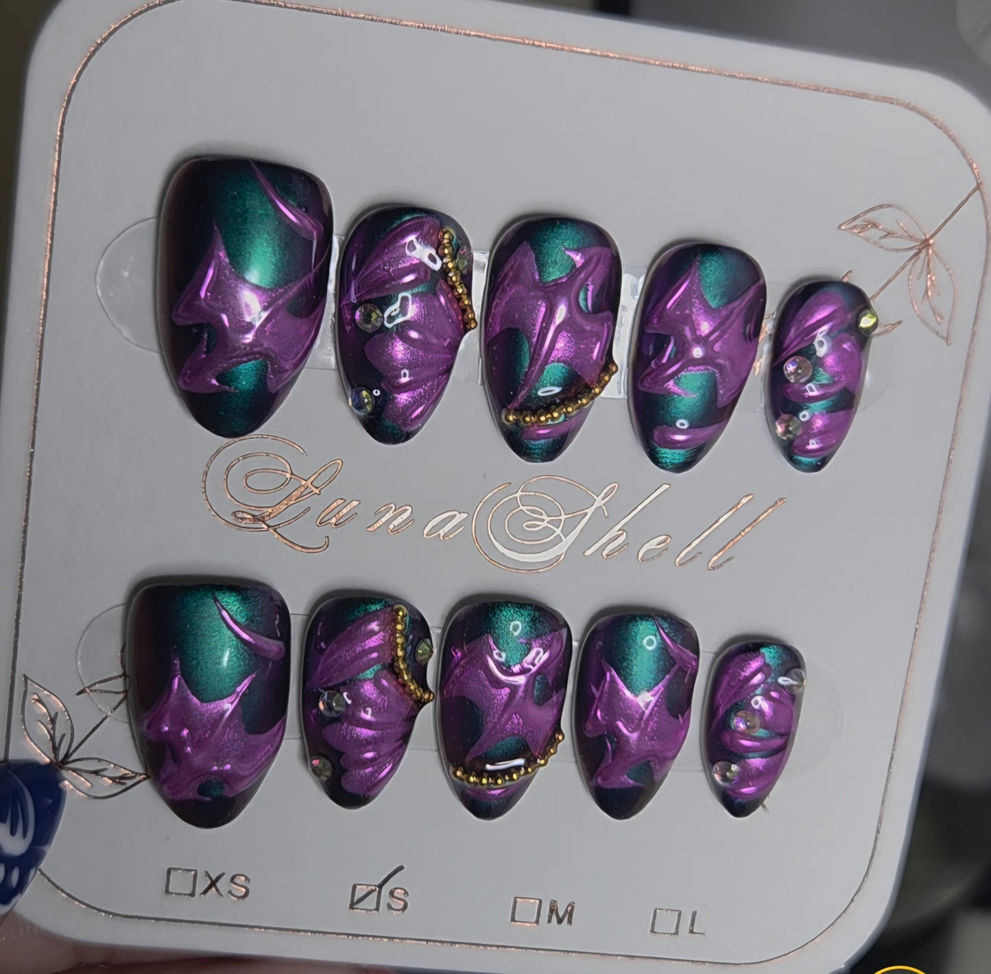 Amethyst Wyrms – BookTok Collection Press-On Nails