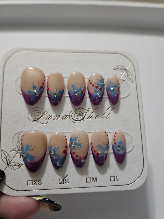 Purple French Tip