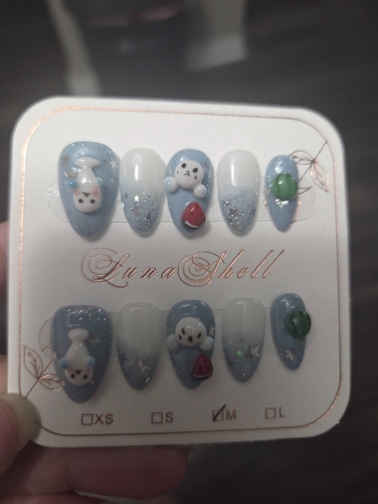 Baby Seals Press-On Nails