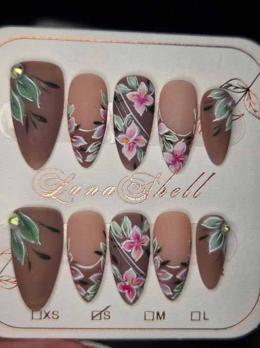 Midnight Orchid Press-On Nails