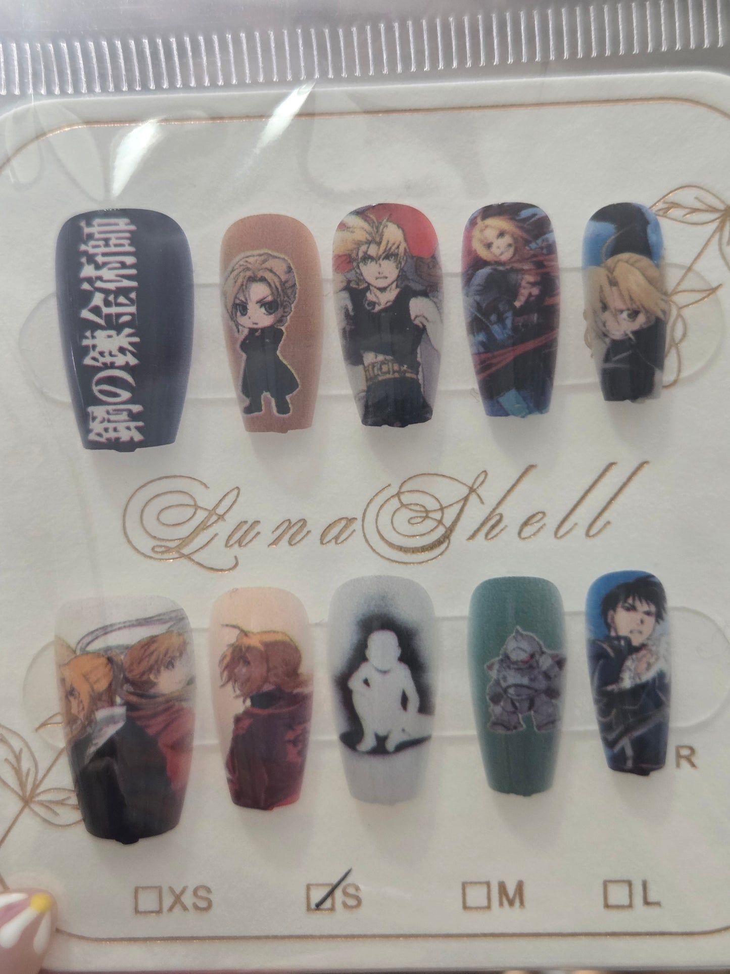 Red Alchemy Symbol Press-On Nails