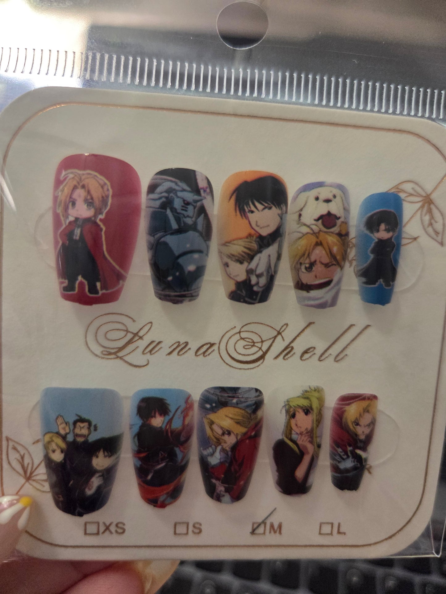 Red Alchemy Symbol Press-On Nails
