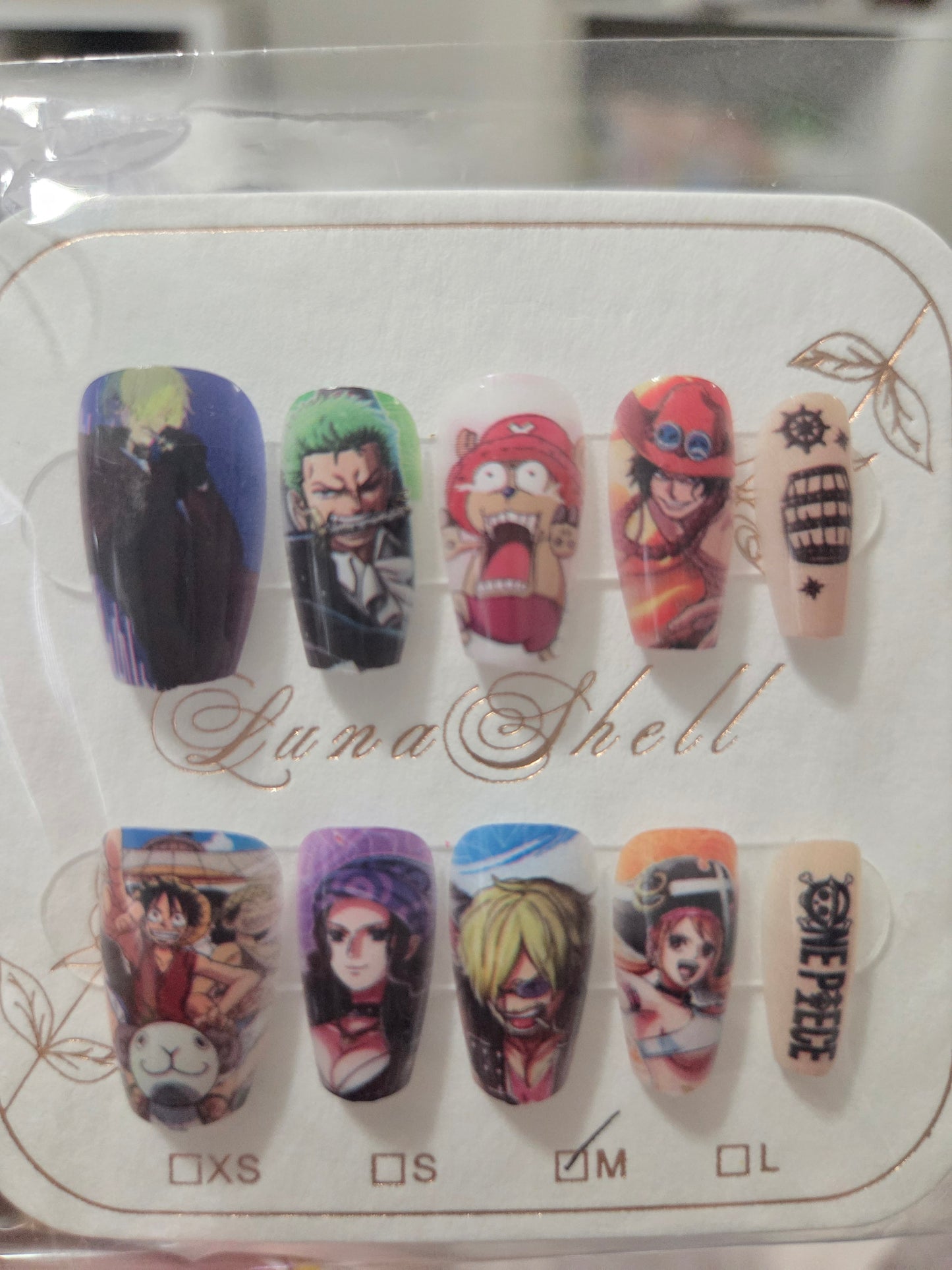 Straw Hat Pirate Press-On Nails
