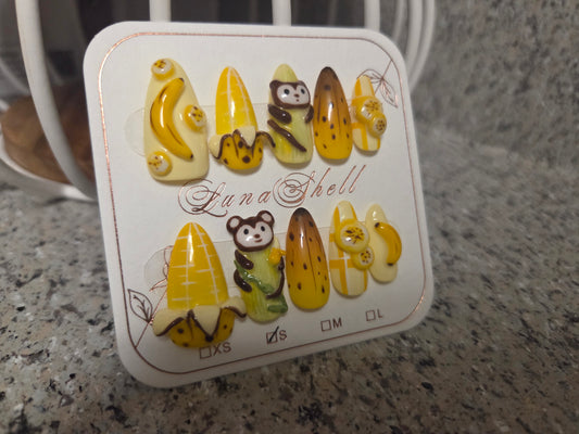 Monkey Business Press-On Nails