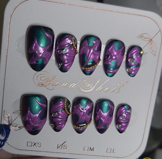 Amethyst Wyrms – BookTok Collection Press-On Nails